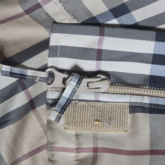 Burberry Golf Zip-up Nova Check Windbreaker Mesh Sports Jacket With Hidden Hood - Picture 15 of 16